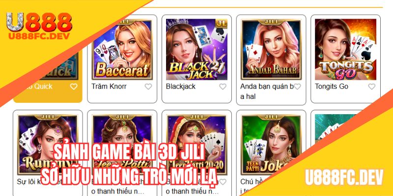 Khám phá những thể loại game bài độc đáo với JILI